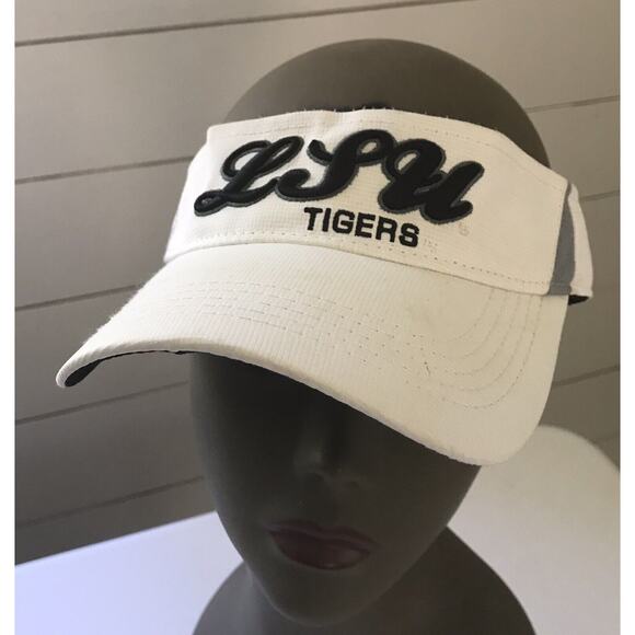 LSU Tigers Top Of The World Visor Hat White One Size Fits Most - Picture 1 of 6